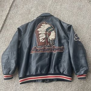 vintage leather jacket